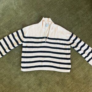 & Other Stories Zip Neck Sweater
